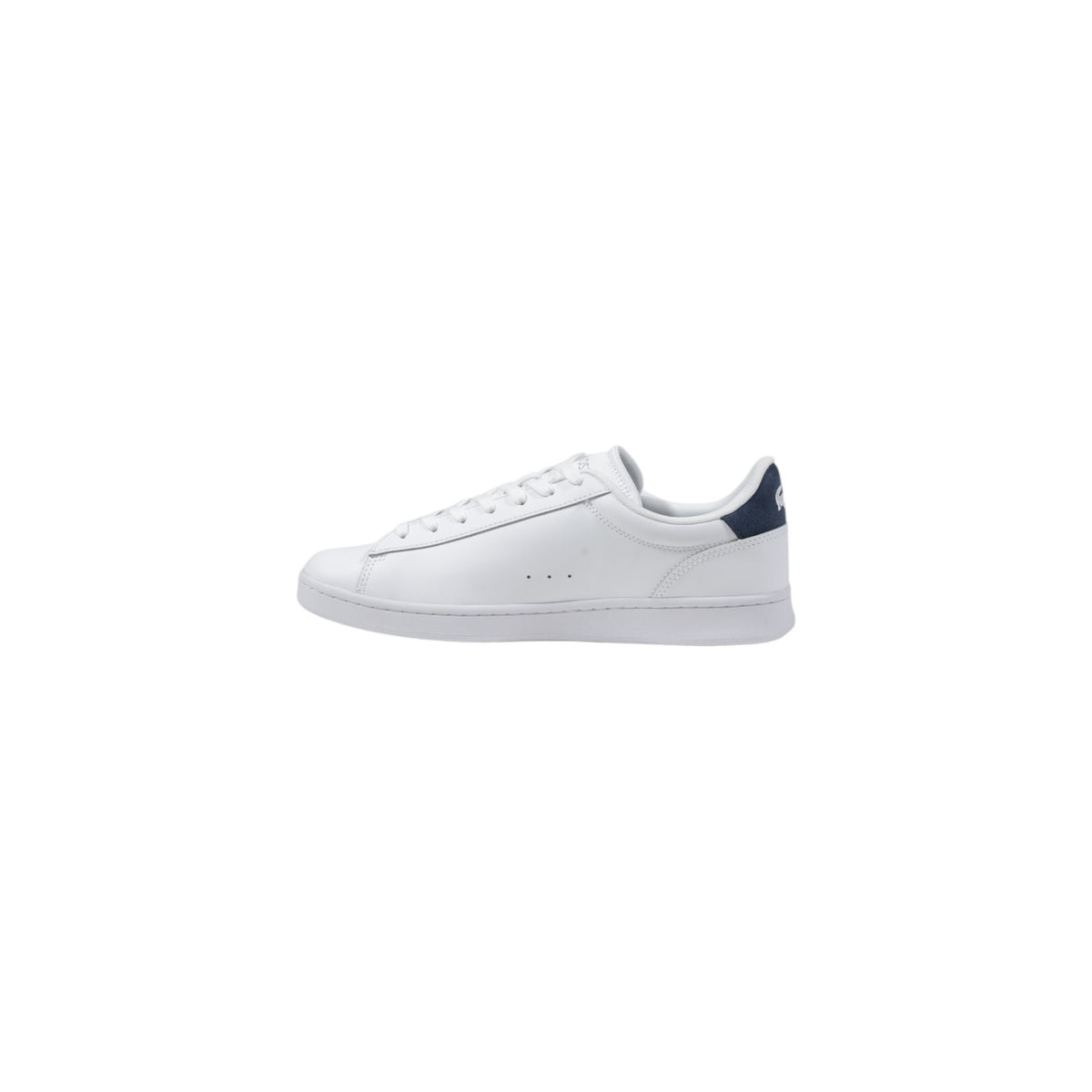 Image 3 : Chaussures Lacoste homme blanches à lacets profil complet, silhouette basse épurée — Delvale