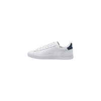 Image 3 : Chaussures Lacoste homme blanches à lacets profil complet, silhouette basse épurée — Delvale