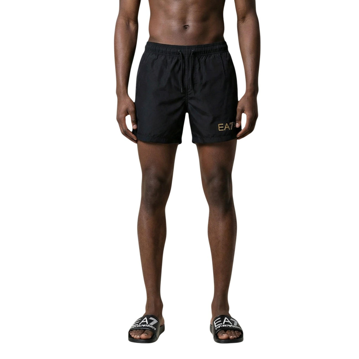 Image 4 : Pantalon EA7 homme noir, vue d'ensemble style sportif — Delvale