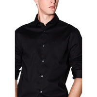 Image 3 : Vue dos chemise noire Armani Exchange coupe ajustée homme — Delvale