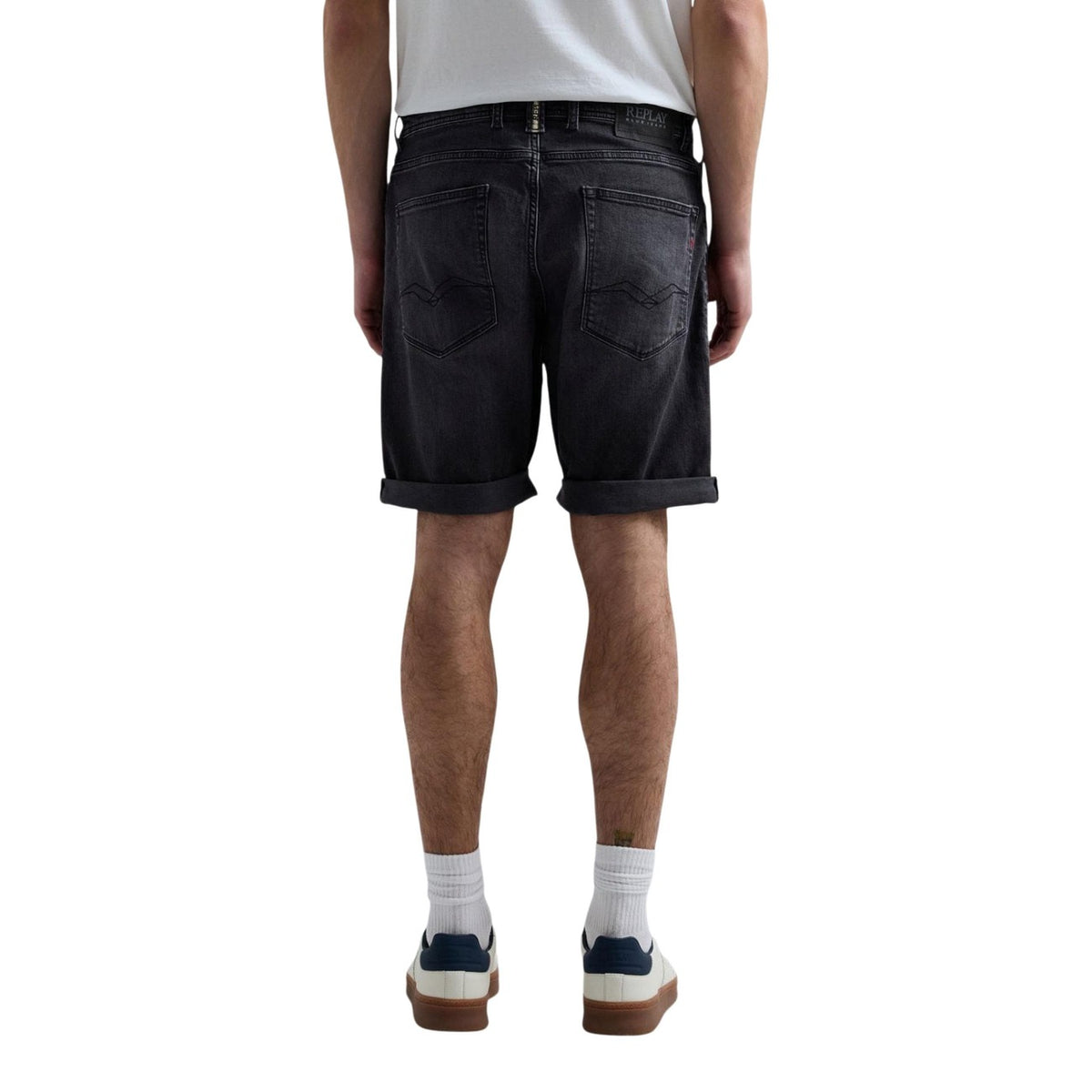 Image 2 : Détail bermudas Replay gris homme avec poches pratiques — Delvale