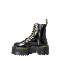Image 2 : Détail bottes Dr. Martens Jadon femme noire plateforme cuir — delvale