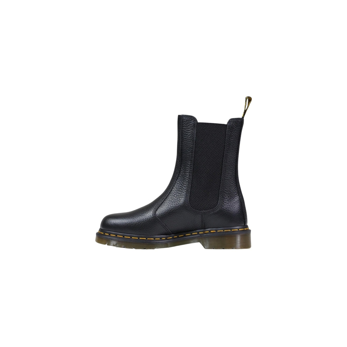 Image 3 : Dr. Martens 2976 Hi Chelsea boots femme noir, vue d'ensemble du design iconique — Delvale
