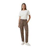 Image 5 : Pantalon femme Only taille haute imprimé animal, poche latérale visible, look casual chic — Delvale