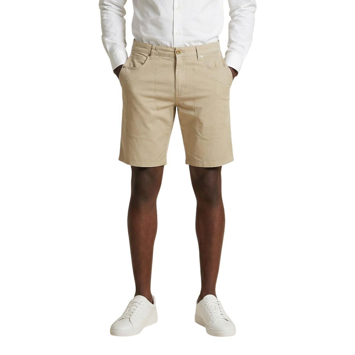 Jeckerson Bermuda Homme Bleu Slim 5 Poches