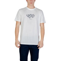 Image 4 : T-shirt Armani Exchange homme bleu détail encolure ronde — Delvale