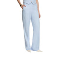 Morgan De Toi Pantalon femme bleu azur à fines rayures