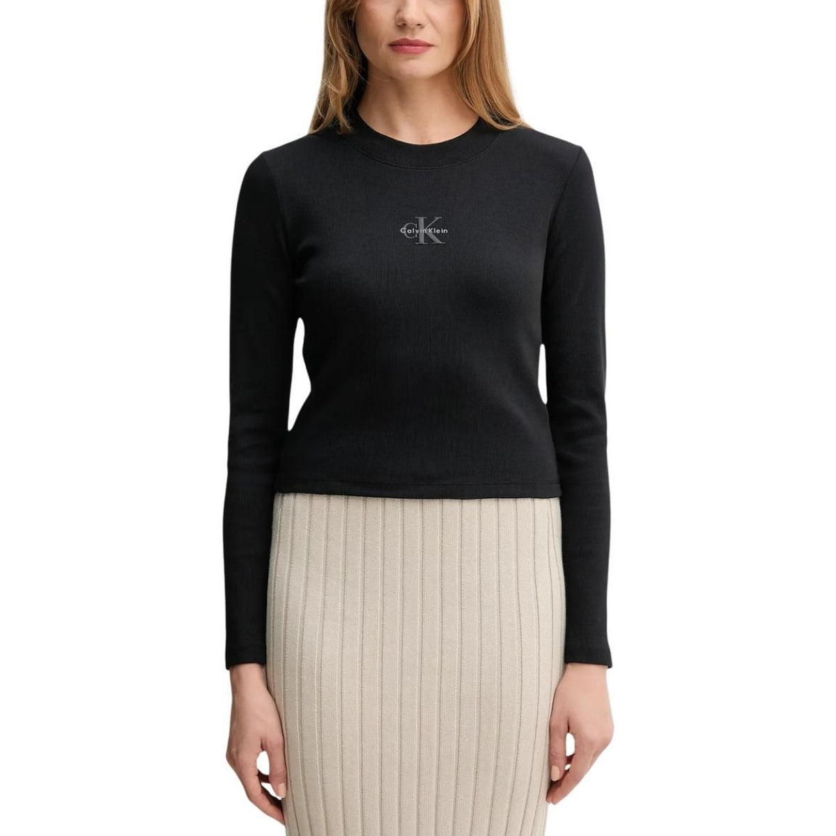 Image 6 : Vue dos pull vert Calvin Klein Jeans manches longues — delvale