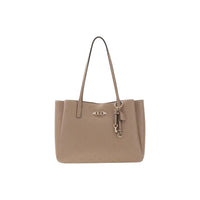 Image 1 : Sac à main Guess femme beige en polyuréthane aux dimensions généreuses, vue de face — delvale
