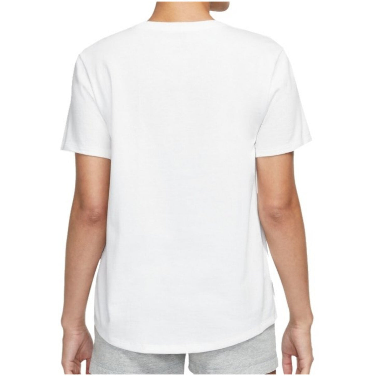 Image 2 : Détail du motif impression sur t-shirt Nike femme blanc en coton — Delvale