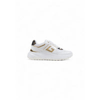 Image 1 : Baskets Guess femme blanches à plateforme avec lacets, vue de profil — delvale