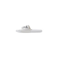 Image 3 : Mules Ea7 homme blanches en PVC, vue de trois-quarts — Delvale