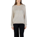 Guess Pull Femme Beige Manches Longues Col Rond Premium
