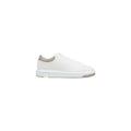 Armani Exchange Heren Sneakers Gebroken Wit en Beige Minimalistisch Leer