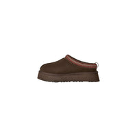 Image 2 : Mules UGG femme marron, vue de profil mettant en valeur la semelle et le garnissage intérieur — Delvale