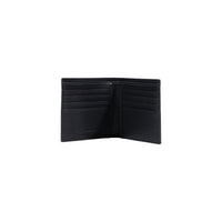 Image 4 : Portefeuille bi-pliable Armani Exchange homme, cuir grain structuré, présentation à plat — Delvale