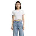 Calvin Klein Jeans T-shirt dames beige ronde hals stretchkatoen