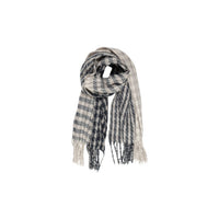 Image 4 : Texture et finitions écharpe Only femme bleue motifs géométriques — delvale