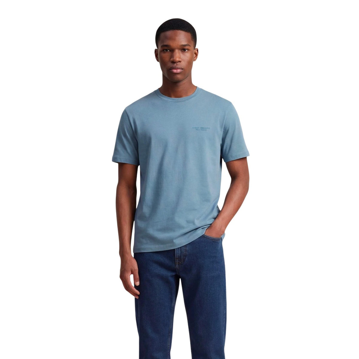 Image 7 : T-shirt Armani Exchange homme vert, étiquette et finitions qualité — Delvale