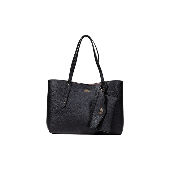 Image 1 : Sac Guess femme noir en polyuréthane premium au design moderne sophistiqué — delvale