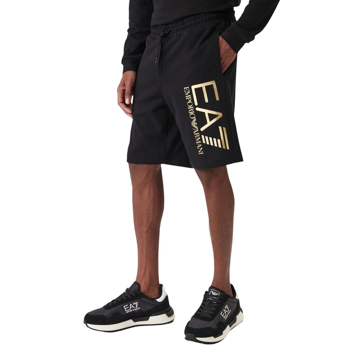 Image 5 : Style décontracté du pantalon Ea7 homme blanc avec lacets — Delvale