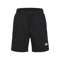 Image 2 : Vue face d'un short bermuda The North Face noir avec cordon de serrage à la ceinture et poches frontales latérales — Delvale