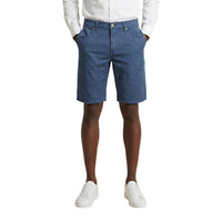 Image 7 : Bermuda homme Jeckerson bleu slim 5 poches vue latérale — delvale
