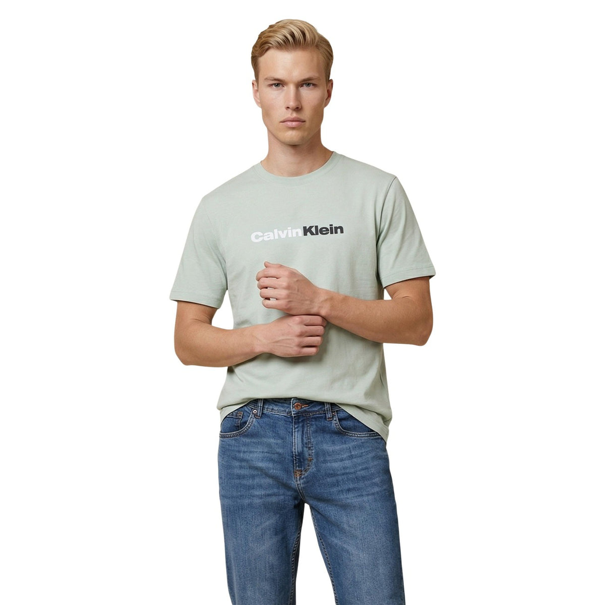 Image 7 : Calvin Klein Jeans T-Shirt Homme Noir Logo Imprimé Col Rond — Delvale