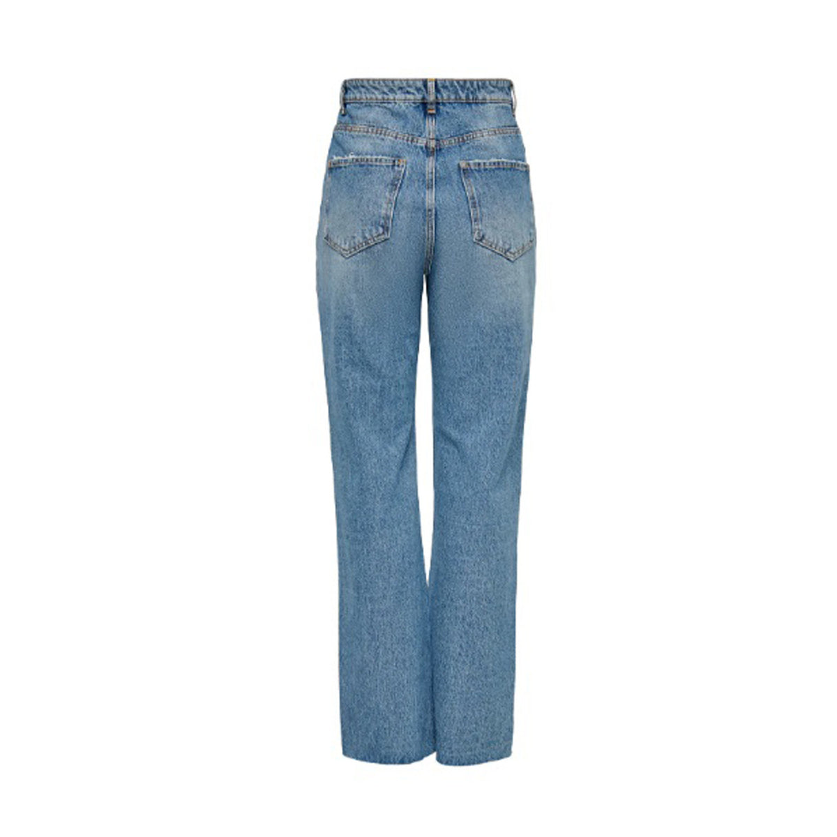 Image 2 : Détail du jeans femme Only bleu, focus sur les poches et la coupe moderne — Delvale
