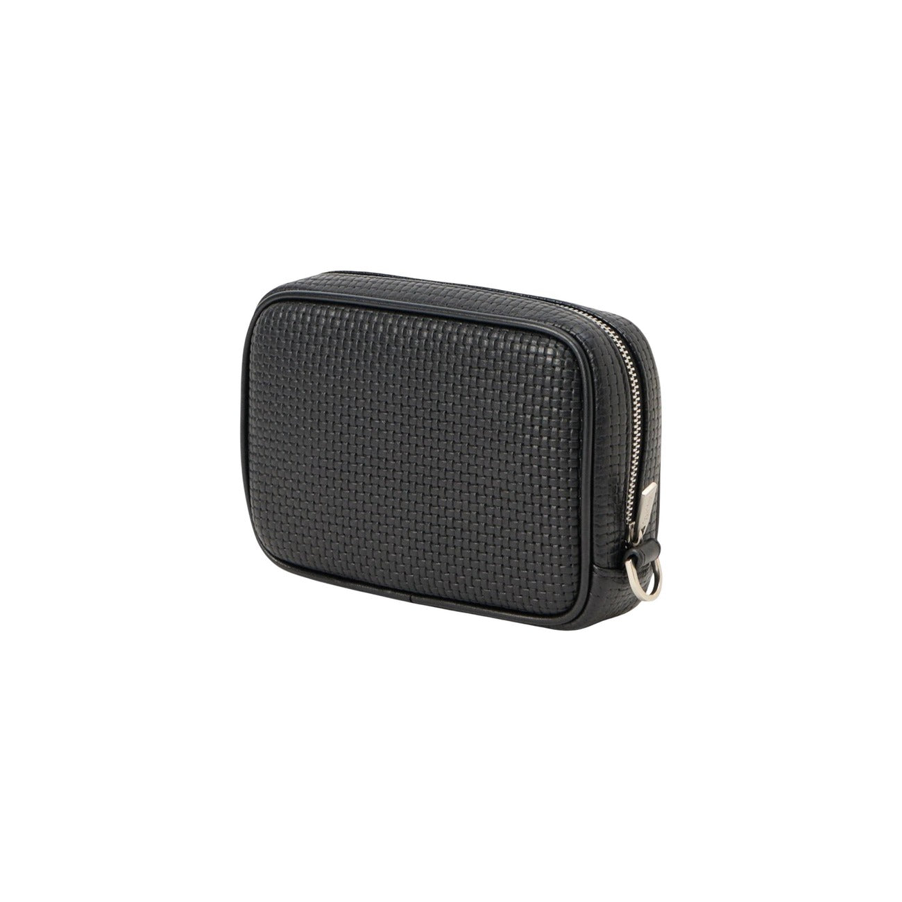 Pochette homme luxe Calvin Klein noire format compact avec dragonne et zip