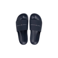 Image 4 : Vue du dessus des mules Tommy Hilfiger homme coloris marine, semelle anatomique confort — Delvale