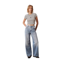 Image 3 : Top femme Calvin Klein Jeans noir rayé, style casual chic avec finitions soignées — Delvale