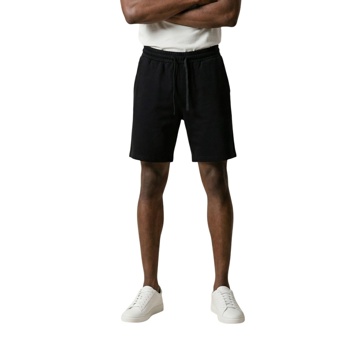 Image 4 : Short molletonné Gianni Lupo homme multicolore, détail poches et finitions — delvale