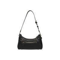 Image 3 : Détail du cadenas décoratif et logo Guess doré sur le sac bandoulière noir femme — Delvale