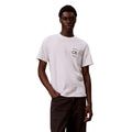 Calvin Klein Jeans T-shirt heren wit bedrukt korte mouwen