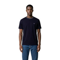 T-shirt Armani Exchange homme bleu nuit – vue de dos, coupe ajustée viscose