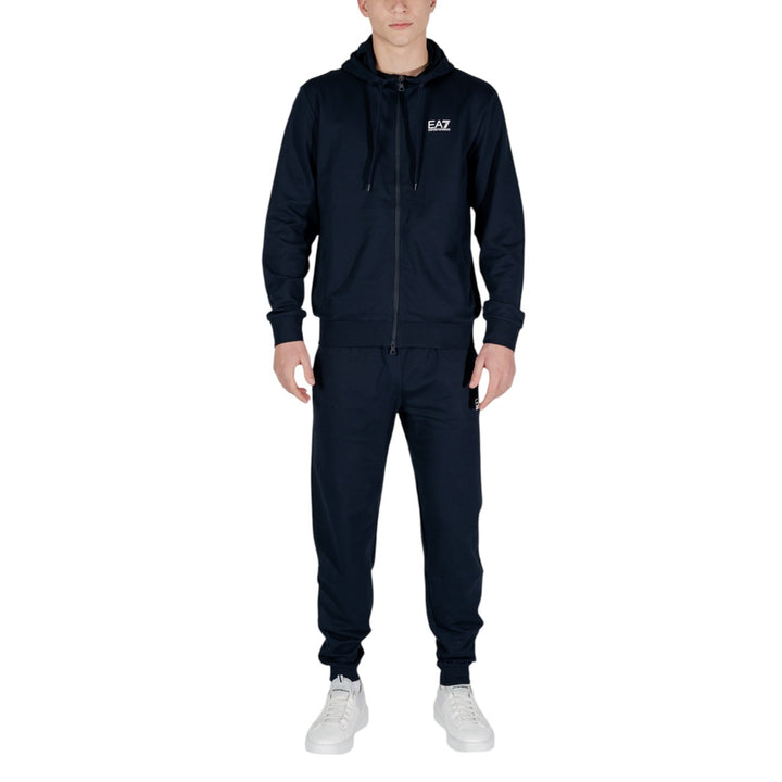 Image 1 : Survêtement EA7 homme bleu à capuche avec fermeture zippée — Delvale
