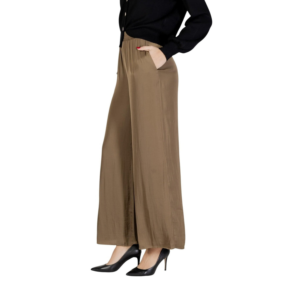 Image 3 : Pantalon vert polyester Morgan De Toi style décontracté chic — delvale