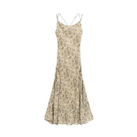 Image 3 : Robe Desigual femme beige col V, vue d'ensemble du motif coloré — Delvale