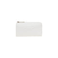 Liu Jo Portefeuille Zippé Femme Logo Embossé Blanc