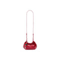 Desigual Sac Bandoulière Femme Rouge Verni Coussin Froncé Breloques