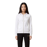Image 3 : Survêtement EA7 femme blanc porté, style sportswear élégant — Delvale