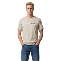 Image 8 : Calvin Klein Jeans T-Shirt Homme Noir Logo Imprimé Col Rond, présentation produit — Delvale