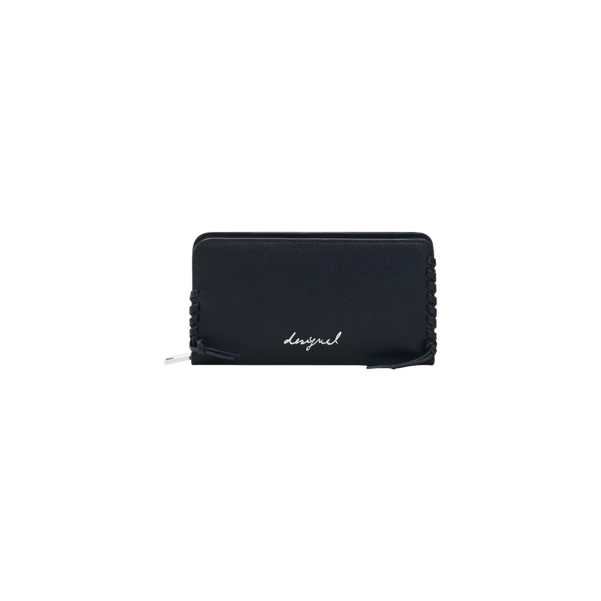 Image 1 : Portefeuille Desigual femme noir en polyuréthane avec fermeture éclair — Delvale