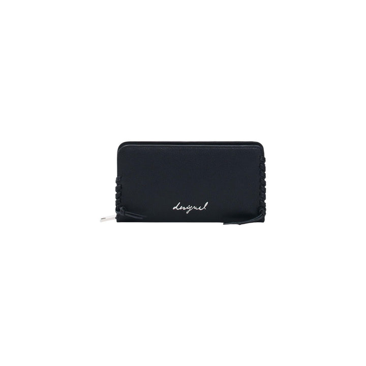 Image 1 : Portefeuille Desigual femme noir en polyuréthane avec fermeture éclair — Delvale