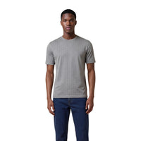 Image 1 : T-shirt Armani Exchange homme gris avec impression moderne, vue de face — Delvale