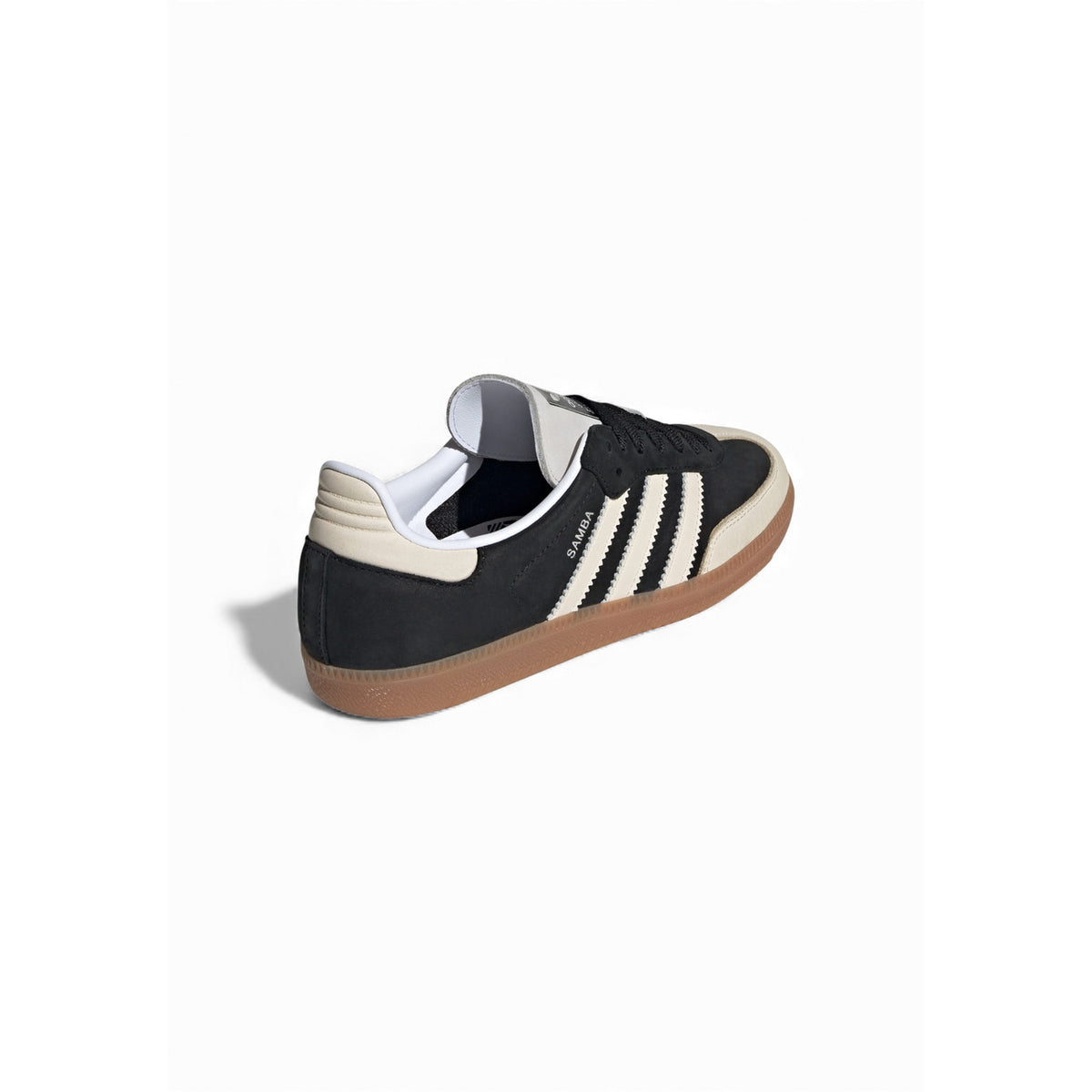 Image 5 : Adidas Originals Samba OG Femme vue de la semelle gomme caramel, profil bas et grip intégral — Delvale