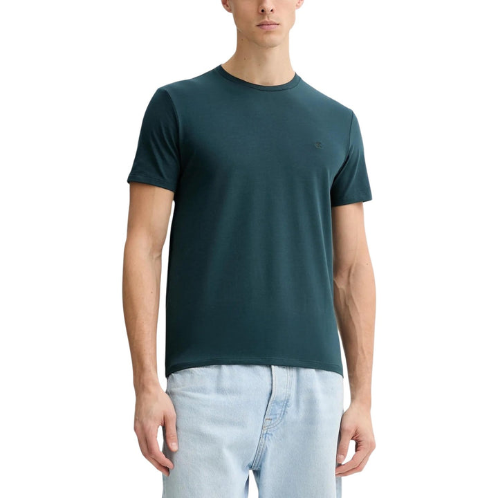 Image 1 : T-shirt Calvin Klein homme vert col rond manches courtes — Delvale