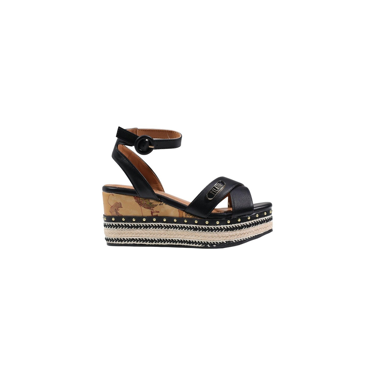 Image 6 : Sandales compensées Alviero Martini Prima Classe femme blanches, vue d'ensemble, disponibles sur Delvale — Delvale