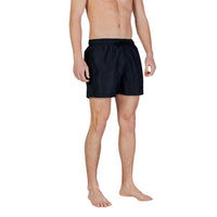 Image 3 : Vue de dos maillot de bain EA7 homme noir coupe moderne — Delvale